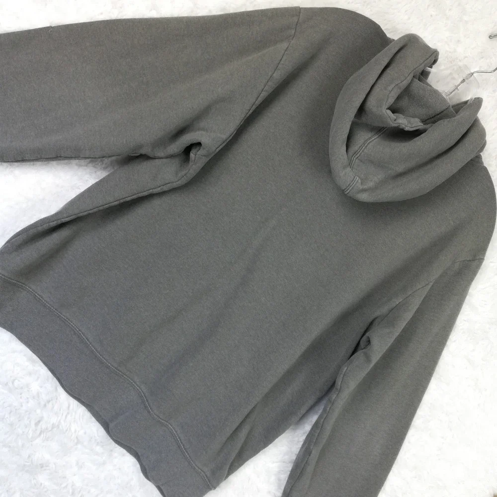 The North Face Mens Sweatshirt Hoodie Pullover Fleece Gray Half Dome Logo L